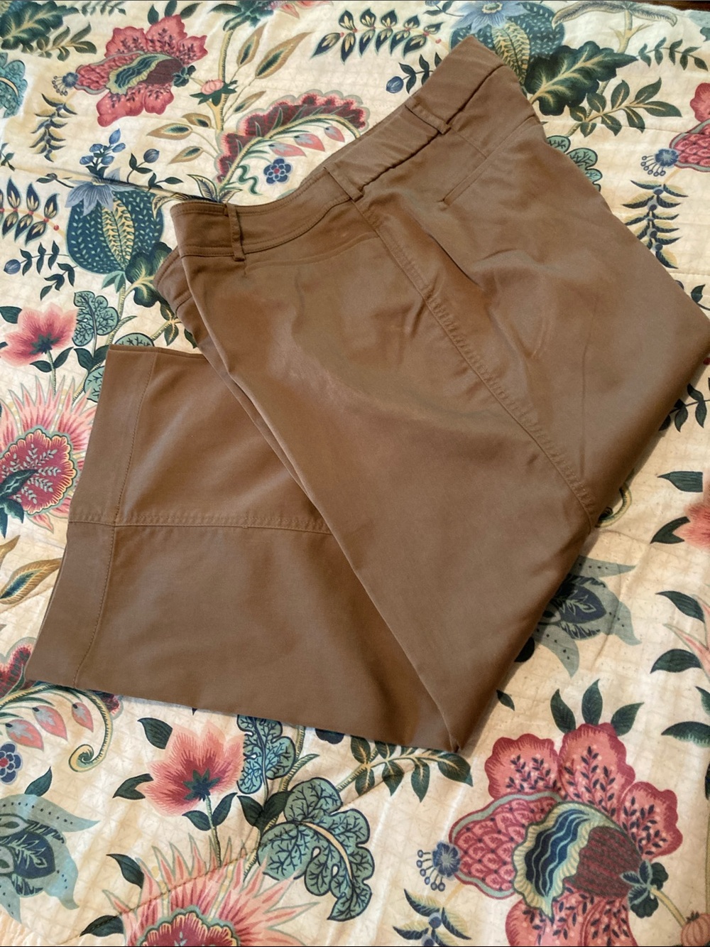 Chico's Brown Wide-Leg crop pants